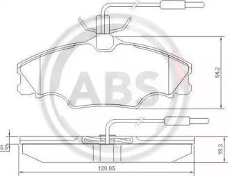 A.B.S. 36976 Колодки гальмівні