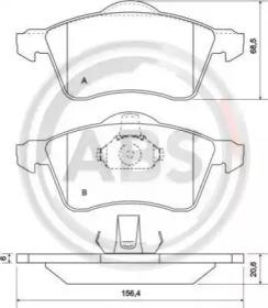 A.B.S. 36986 Колодки гальмівні A.B.S. 36986 Колодки гальмівні