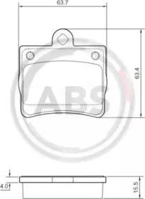 A.B.S. 37006 Brake pads A.B.S. 37006 Brake pads