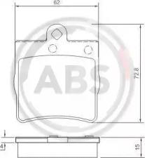 A.B.S. 37021 Brake pads A.B.S. 37021 Brake pads