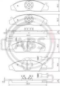 A.B.S. 37028 Колодки гальмівні A.B.S. 37028 Колодки гальмівні