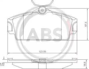 A.B.S. 37046 Колодки гальмівні A.B.S. 37046 Колодки гальмівні