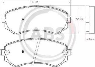 A.B.S. 37082 Brake pads