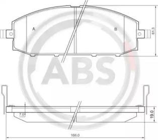 A.B.S. 37084 Brake pads A.B.S. 37084 Brake pads