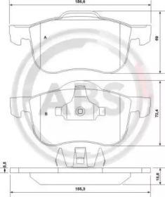 A.B.S. 37097 Brake pads