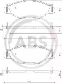 A.B.S. 37105 Brake pads A.B.S. 37105 Brake pads