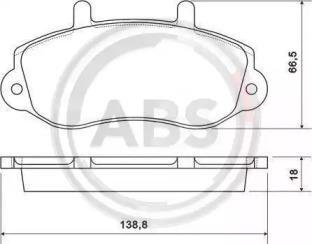 A.B.S. 37111 Колодки гальмівні