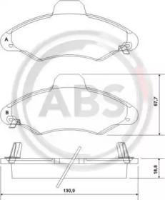 A.B.S. 37127 Brake pads A.B.S. 37127 Brake pads
