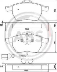 A.B.S. 37133 Brake pads A.B.S. 37133 Brake pads