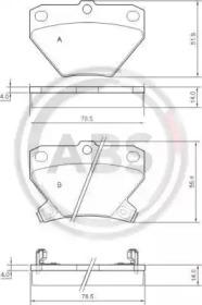 A.B.S. 37136 Колодки гальмівні