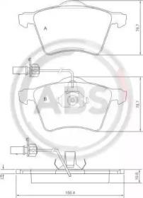A.B.S. 37141 Brake pads A.B.S. 37141 Brake pads