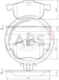 A.B.S. 37151 Колодки гальмівні