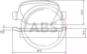A.B.S. 37184 Brake pads A.B.S. 37184 Brake pads