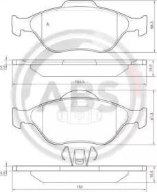 A.B.S. 37195 Brake pads A.B.S. 37195 Brake pads