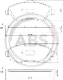 A.B.S. 37213 Brake pads A.B.S. 37213 Brake pads