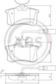 A.B.S. 37214 Brake pads A.B.S. 37214 Brake pads