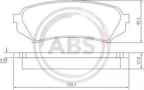 A.B.S. 37226 Brake pads A.B.S. 37226 Brake pads