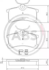 A.B.S. 37270 Brake pads A.B.S. 37270 Brake pads