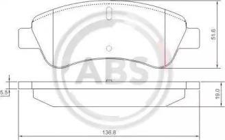 A.B.S. 37272 Brake pads