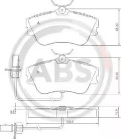 A.B.S. 37274 Brake pads