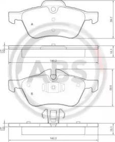 A.B.S. 37279 Brake pads
