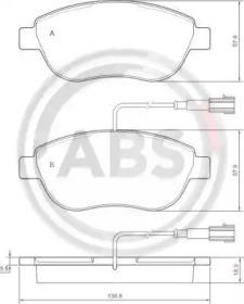 A.B.S. 37282 Brake pads A.B.S. 37282 Brake pads