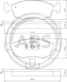 A.B.S. 37286 Brake pads A.B.S. 37286 Brake pads