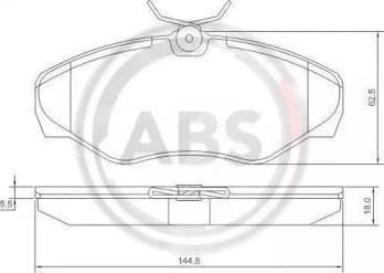 A.B.S. 37287 Колодки гальмівні A.B.S. 37287 Колодки гальмівні