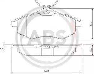 A.B.S. 37307 Brake pads