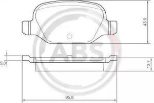 A.B.S. 37311 Колодки тормозные A.B.S. 37311 Колодки тормозные