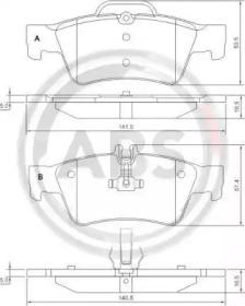 A.B.S. 37319 Колодки гальмівні