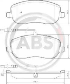 A.B.S. 37329 Brake pads A.B.S. 37329 Brake pads