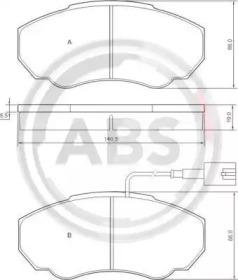 A.B.S. 37331 Brake pads