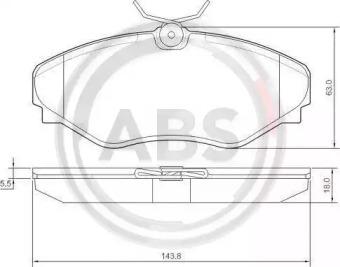 A.B.S. 37342 Brake pads