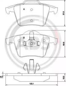 A.B.S. 37343 Brake pads A.B.S. 37343 Brake pads