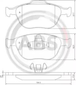 A.B.S. 37349 Brake pads A.B.S. 37349 Brake pads