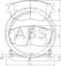 A.B.S. 37351 Brake pads