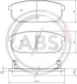 A.B.S. 37362 Brake pads A.B.S. 37362 Brake pads