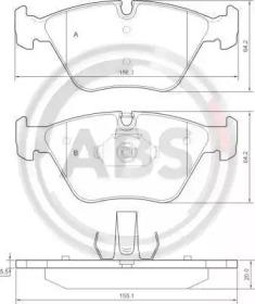 A.B.S. 37374 Brake pads A.B.S. 37374 Brake pads