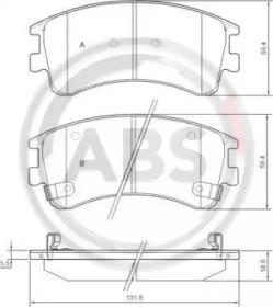 A.B.S. 37381 Brake pads A.B.S. 37381 Brake pads