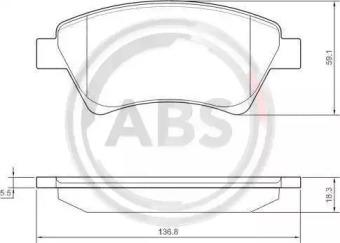 A.B.S. 37397 Колодки гальмівні