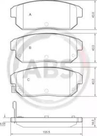 A.B.S. 37419 Brake pads A.B.S. 37419 Brake pads