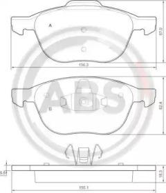 A.B.S. 37422 Brake pads A.B.S. 37422 Brake pads