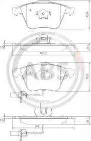 A.B.S. 37428 Brake pads