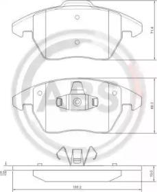 A.B.S. 37429 Колодки гальмівні A.B.S. 37429 Колодки гальмівні