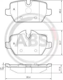A.B.S. 37435 Brake pads A.B.S. 37435 Brake pads