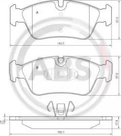 A.B.S. 37436 Brake pads
