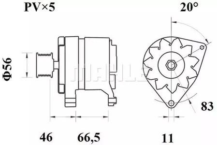 Mahle Original MG 12 Генератор
