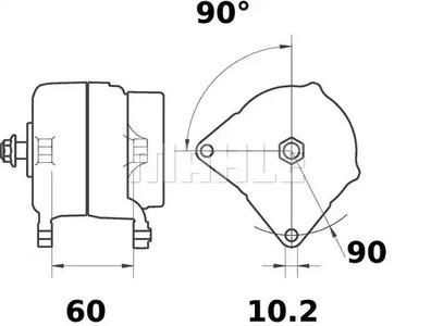 Mahle Original MG 134 Генератор Mahle Original MG 134 Генератор