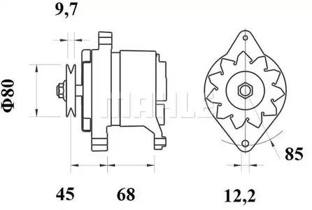 Mahle Original MG 150 Alternator assy Mahle Original MG 150 Alternator assy